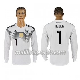 Maillot de Foot Allemagne Neuer 1 Domicile Coupe du monde 2018 ML